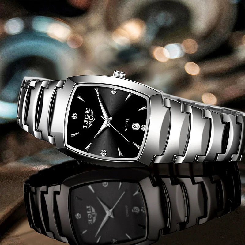LIGE Watch women Business Luxury Ladies clock female waterproof watch