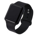 Fashion Digital Watches For Men Women Simple Square Sports LED Wristwatches Silicone Strap Casual Electronic Clock