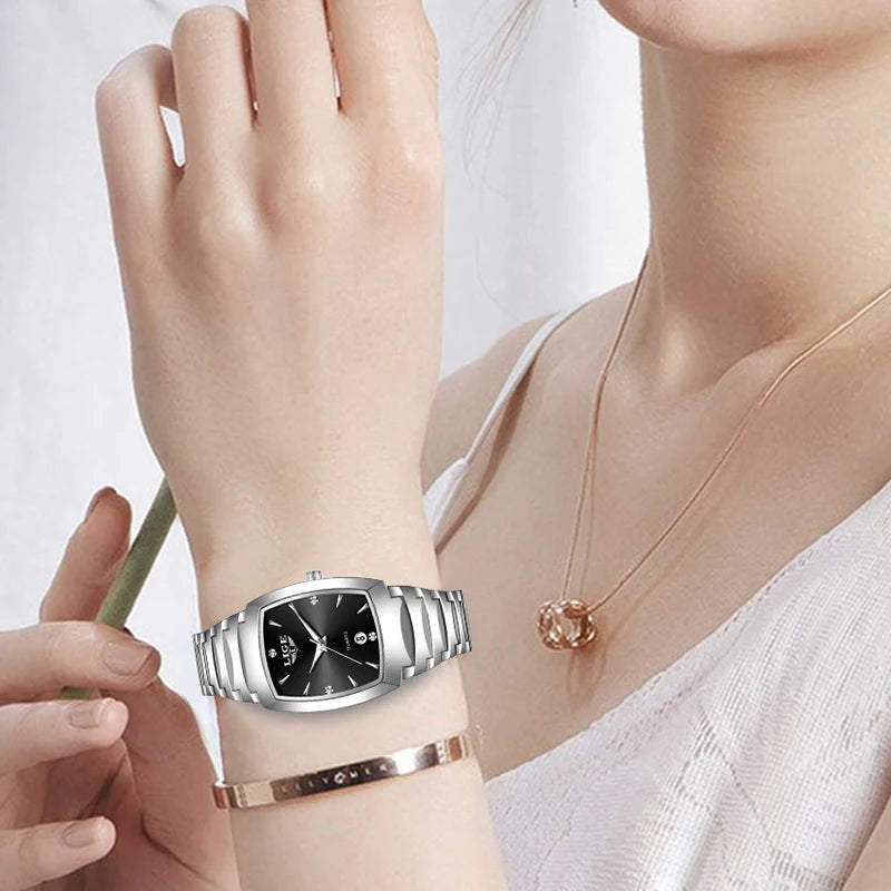LIGE Watch women Business Luxury Ladies clock female waterproof watch