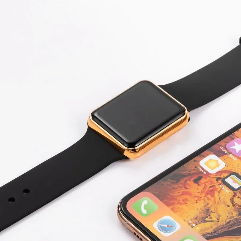 Fashion Digital Watches For Men Women Simple Square Sports LED Wristwatches Silicone Strap Casual Electronic Clock