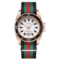New fashionable men's nylon strap calendar watch, luxurious