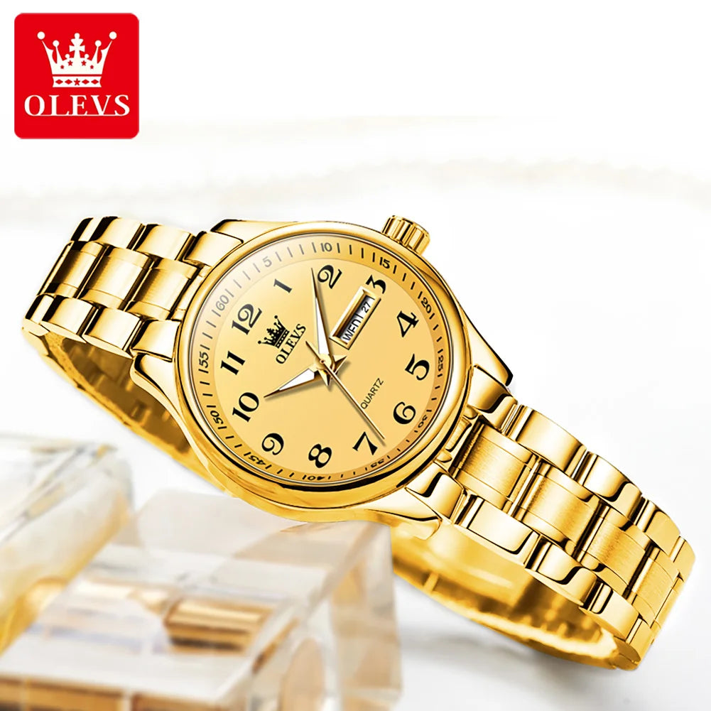 OLEVS Brand Ladies' Watch Quartz Watch Calendar Week Waterproof 5567