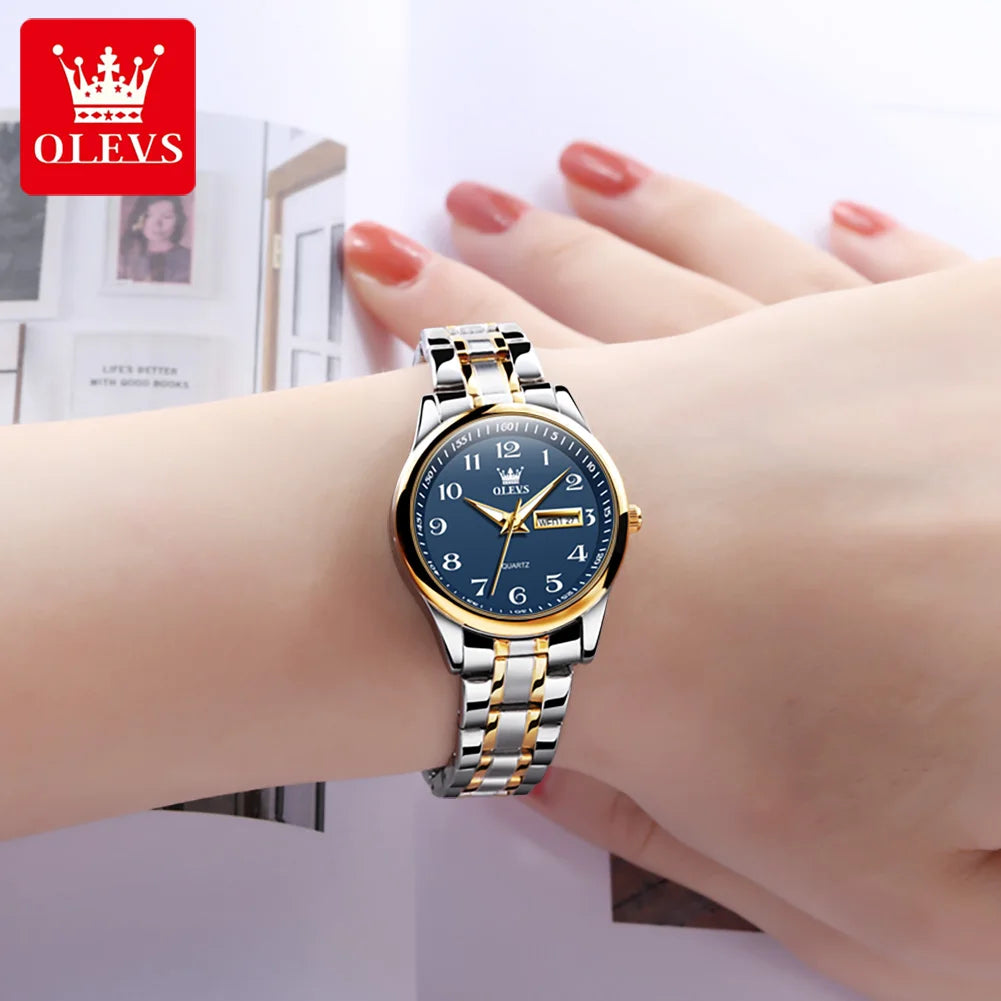 OLEVS Brand Ladies' Watch Quartz Watch Calendar Week Waterproof 5567